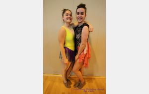 Marine et Laura, copines et "concurrentes" dans la même catégorie, junior excellence 2