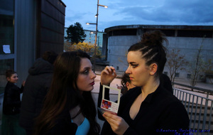 Séance maquillage