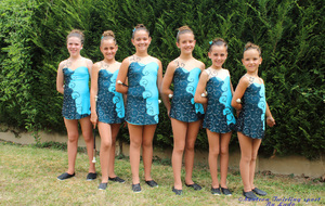 Minimes honneur, de gauche à droite Amandine, Rose, Emma, Laurette, Anaêlle et Mélanie