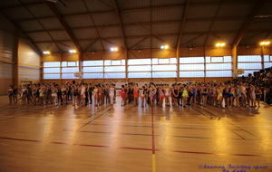 Palmarès du dimanche soir. Ensemble des twirlers ayant participé à la compétition.