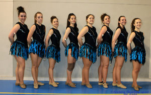 Juniors Excellence 2018. De gauche à droite Laura, Mélanie, Manon G, Charlotte, Marine, Manon R, Morgane et Camille