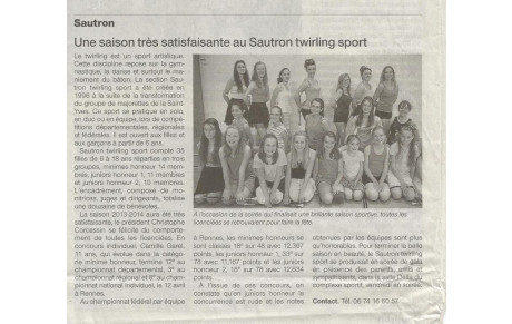 Ouest France du 8 juillet 2014